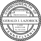 Pennsylvania Land Surveyor Seal